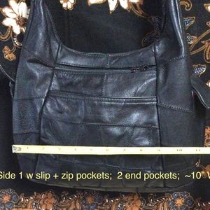 Leather hobo fits iPad